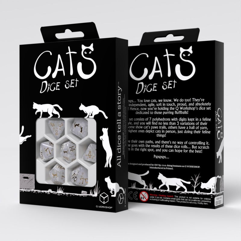 CATS: Purrl Set of 7 Polyhedral Dice