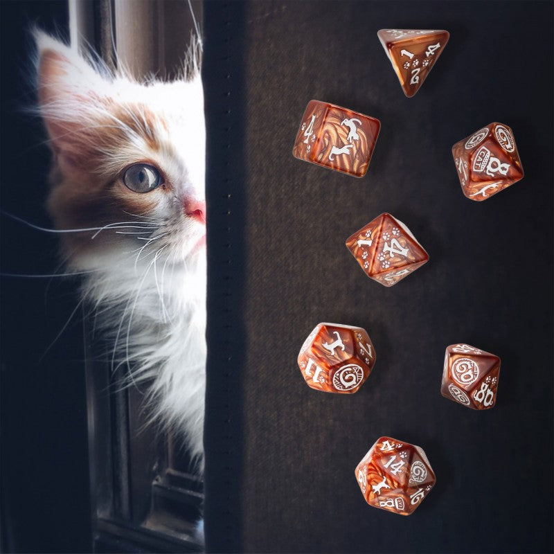 CATS: Muffin Set of 7 Polyhedral Dice