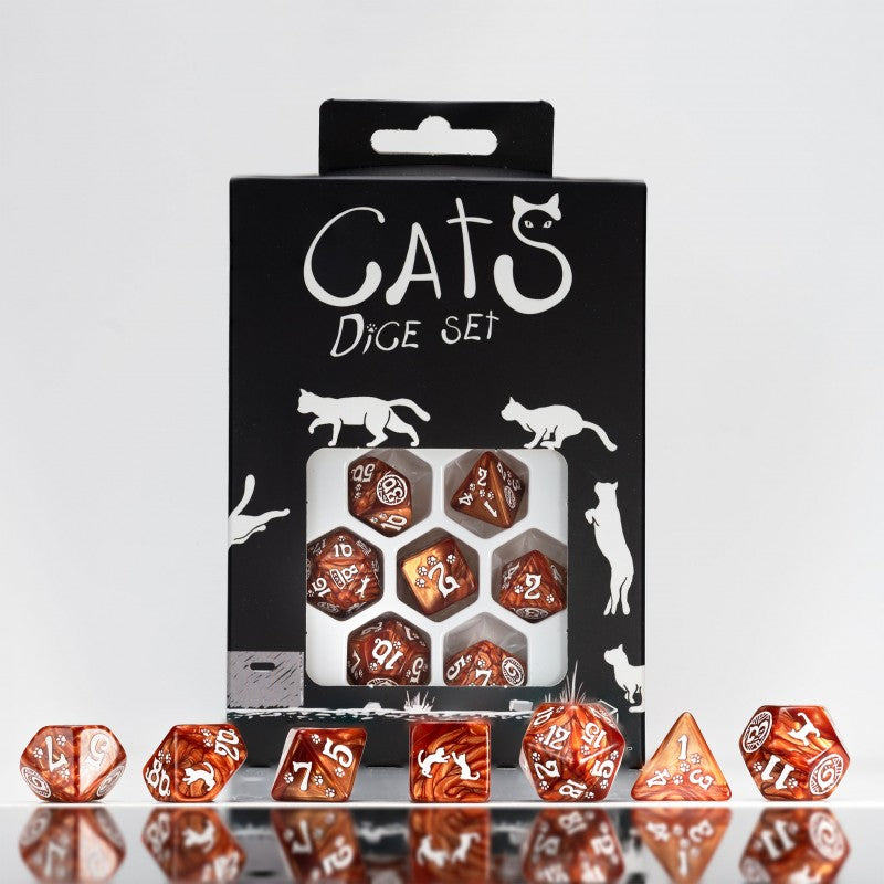 CATS: Muffin Set of 7 Polyhedral Dice