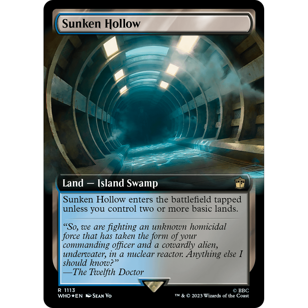 Sunken Hollow (Extended Art) (Surge Foil) (WHO-1113) - Doctor Who: (Extended Art) Foil