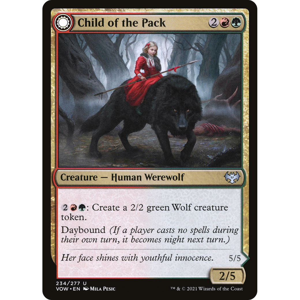 Child of the Pack (VOW-234) - Innistrad: Crimson Vow: (Double Faced Transform)