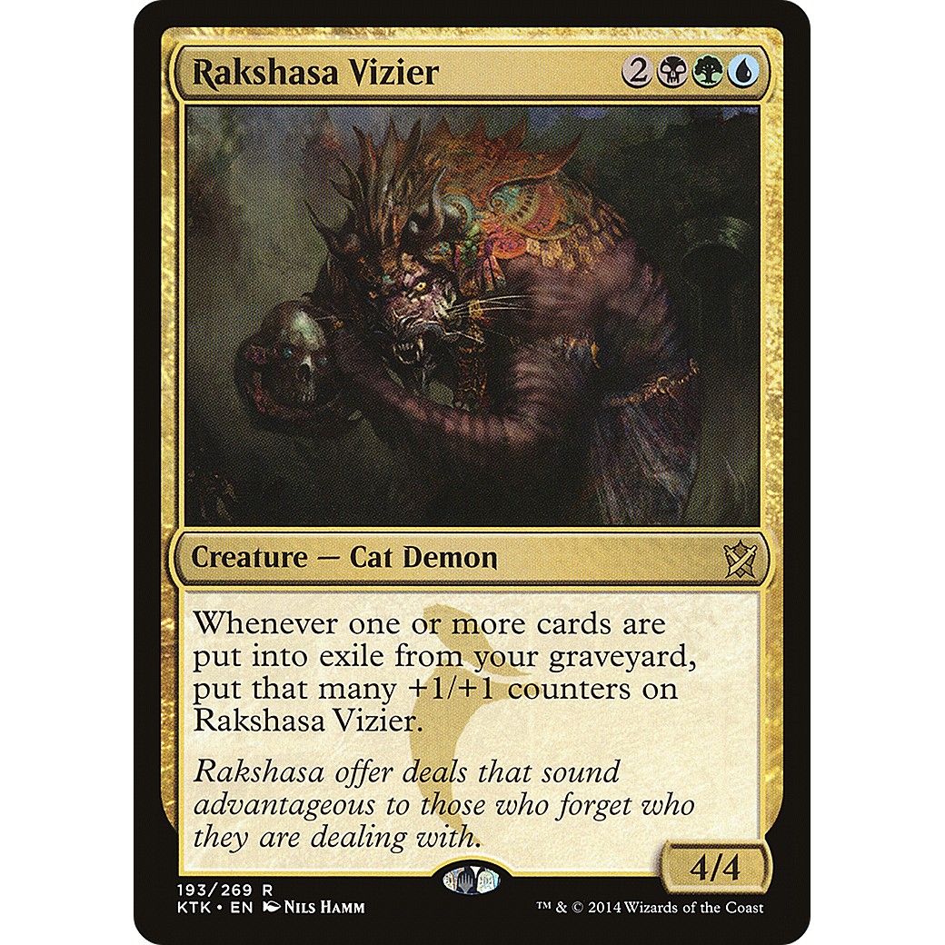 Rakshasa Vizier (KTK-193) - Khans of Tarkir Foil
