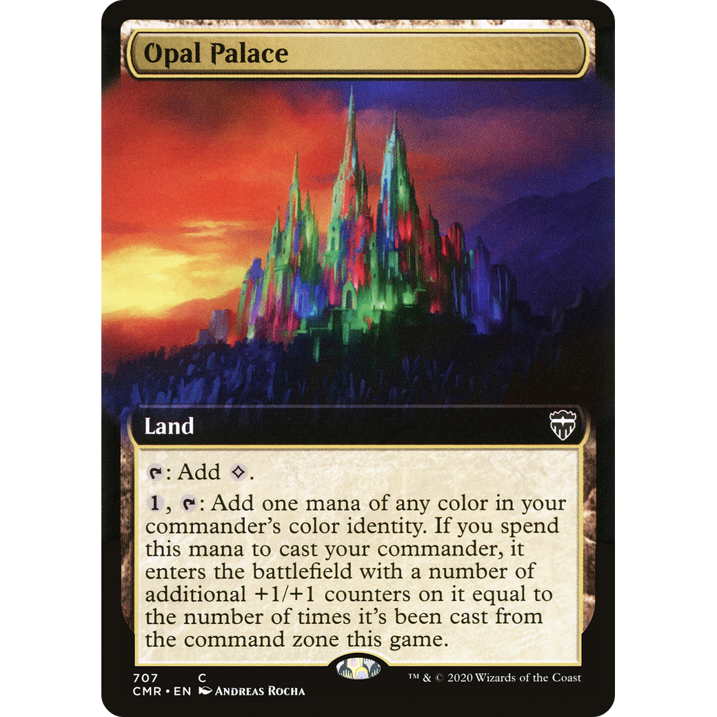 Opal Palace (Extended Art) (CMR-707) - Commander Legends: (Extended Art) Foil