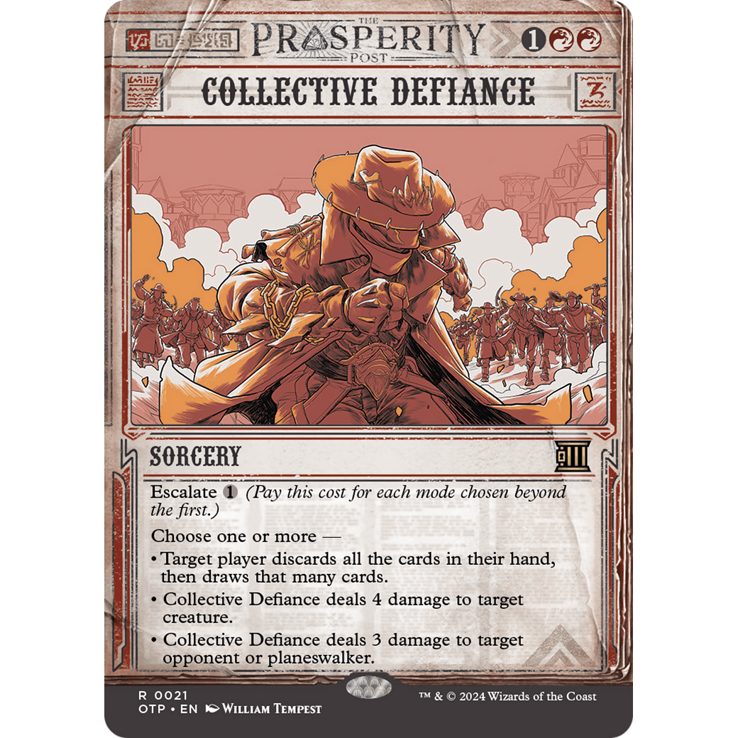 Collective Defiance (OTP-021) - Breaking News: (Showcase) (Borderless)