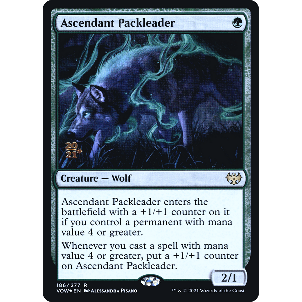 Ascendant Packleader (PRE-186) - Innistrad: Crimson Vow Promos Foil