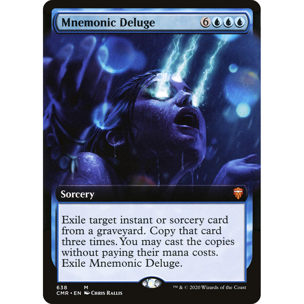 Mnemonic Deluge (Extended Art) (CMR-638) - Commander Legends: (Extended Art)