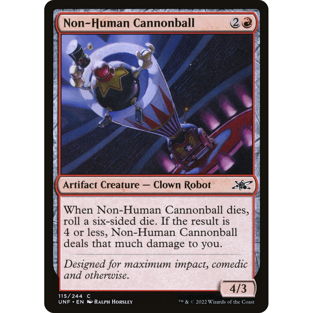 Non-Human Cannonball (UNF-115) - Unfinity Foil