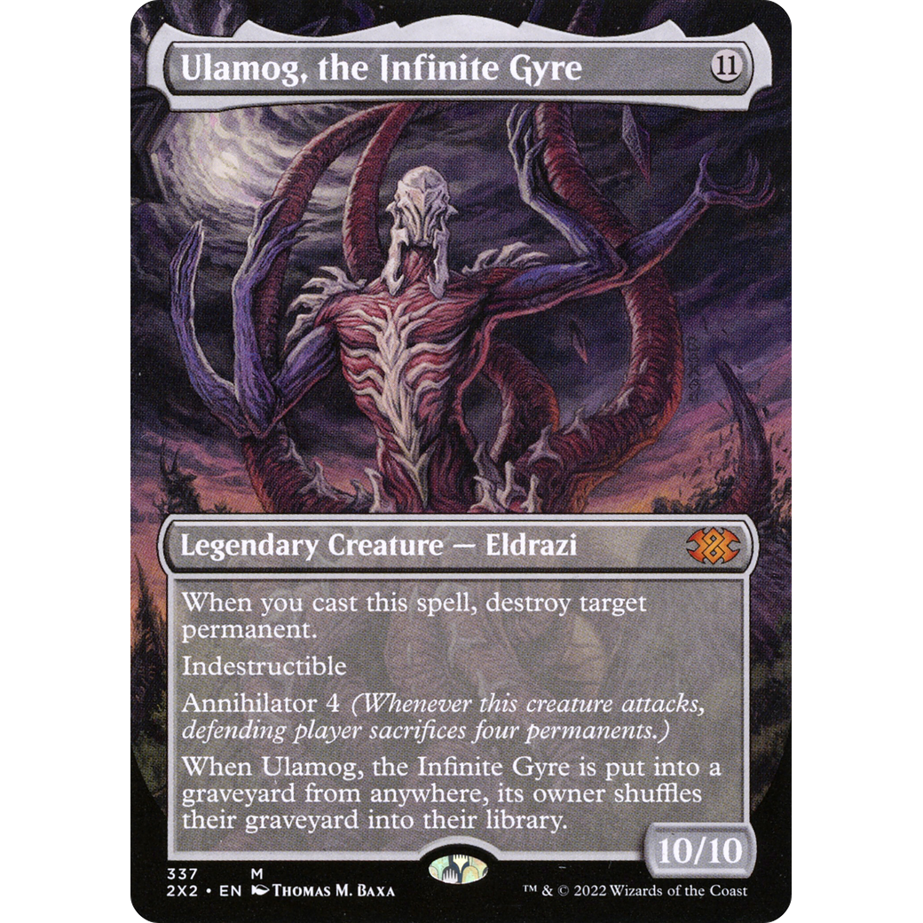 Ulamog, the Infinite Gyre (Borderless) (2X2-337) - Double Masters 2022 (Borderless) Foil