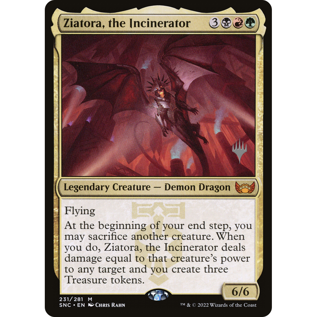 Ziatora, the Incinerator (PPSNC-231) - Streets of New Capenna Promos Foil