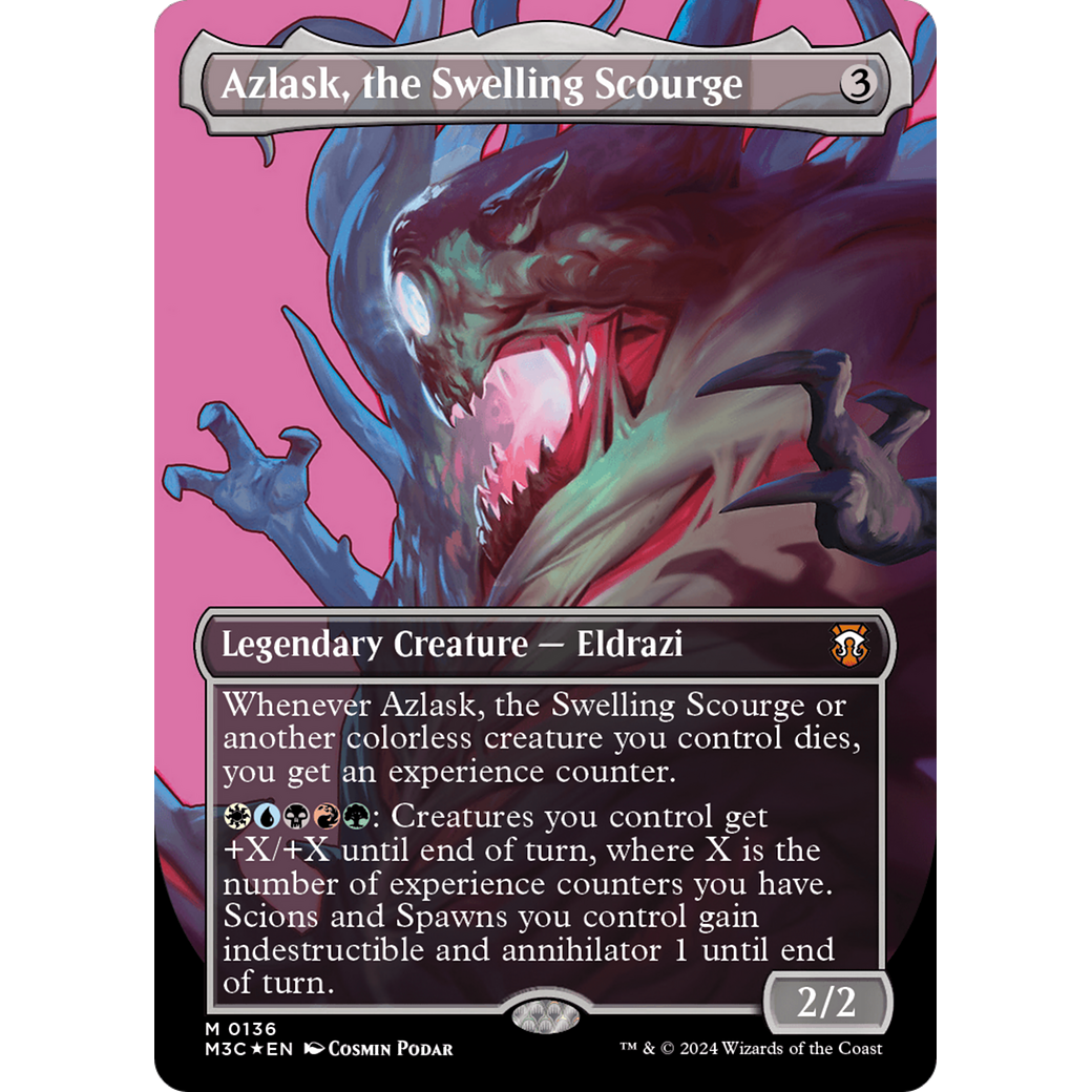 Azlask, the Swelling Scourge (M3C-136) - Modern Horizons 3 Commander (Borderless) Foil