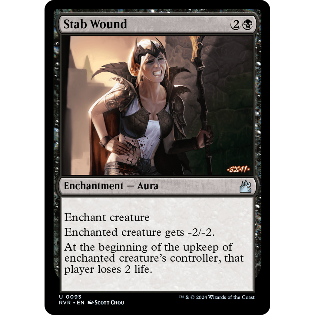 Stab Wound (RVR-093) - Ravnica Remastered Foil