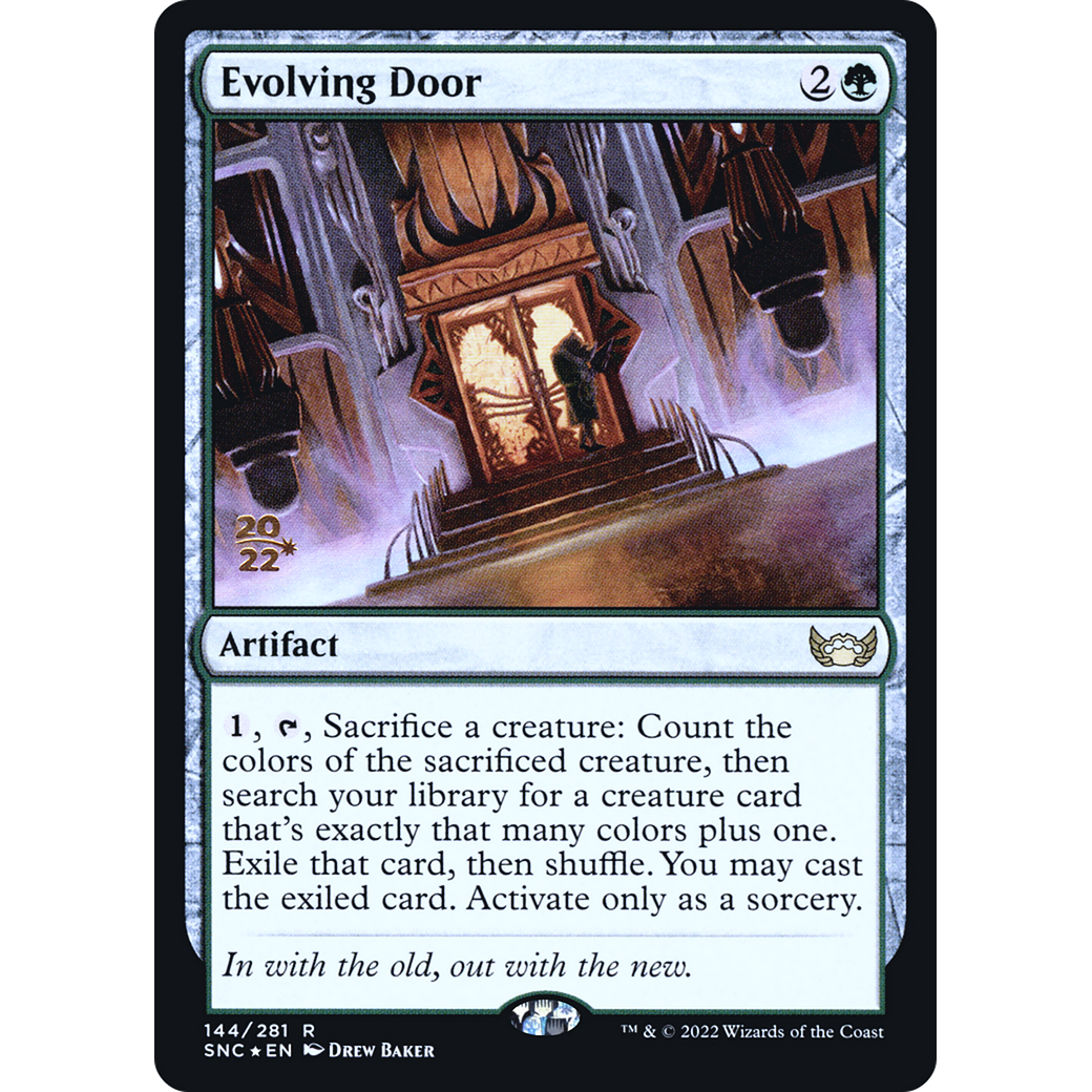Evolving Door (PRE-144) - Streets of New Capenna Promos Foil
