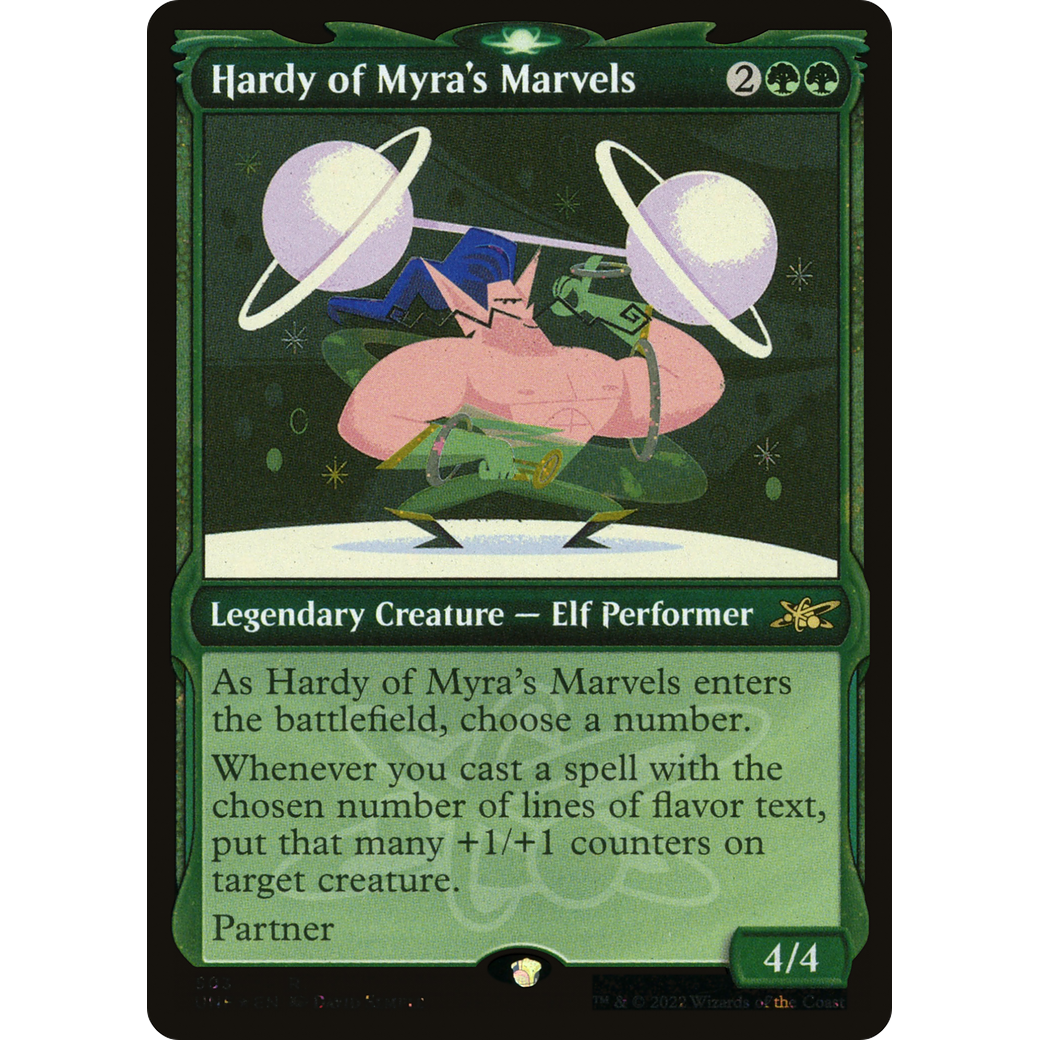 Hardy of Myra's Marvels (Showcase) (Galaxy Foil) (UNF-503) - Unfinity: (Showcase) Foil