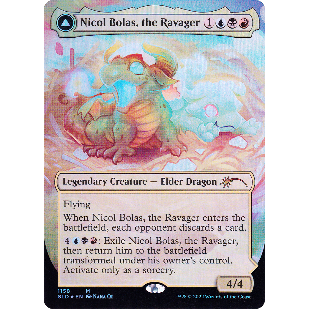 Nicol Bolas, the Ravager (SLD-1158) - Secret Lair Drop (Borderless) Foil