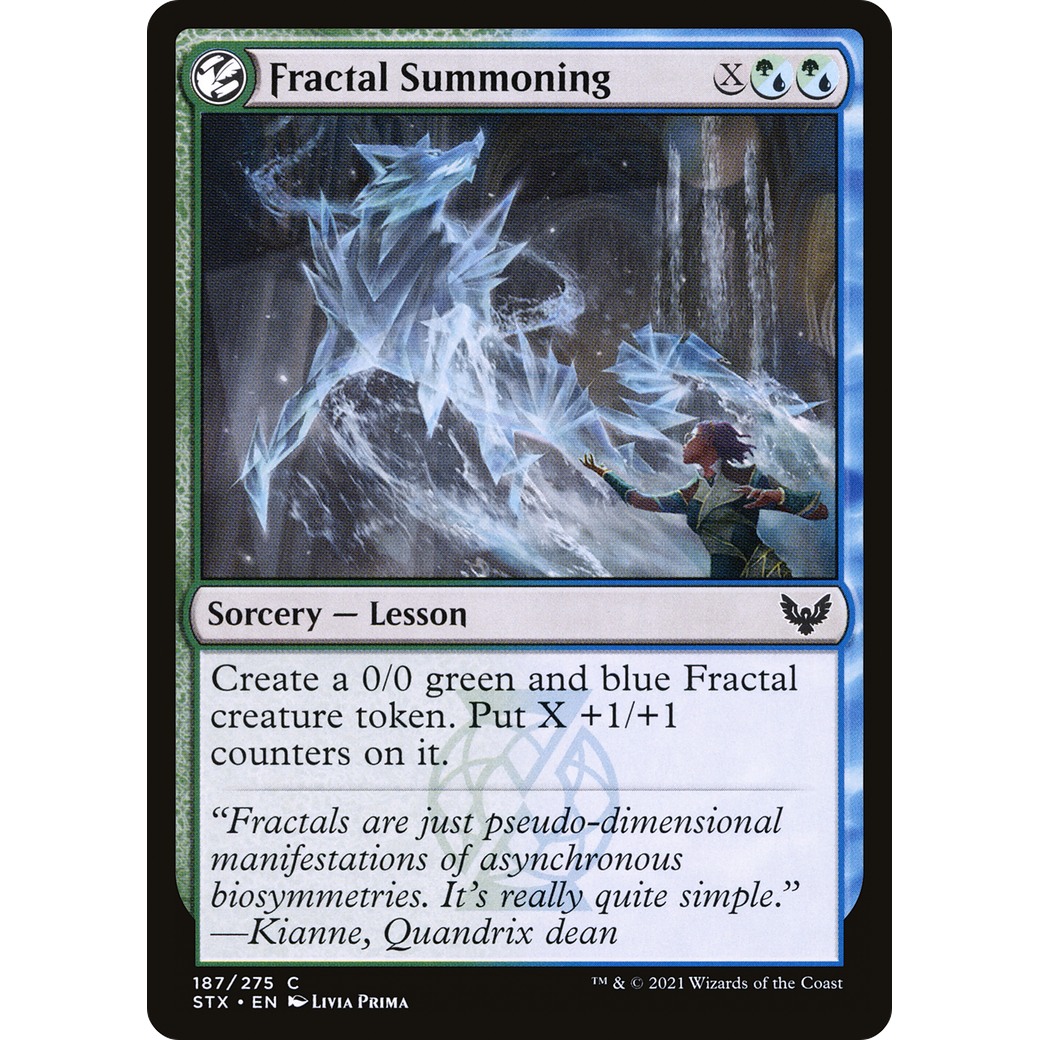 Fractal Summoning (STX-187) - Strixhaven: School of Mages: (lesson) Foil