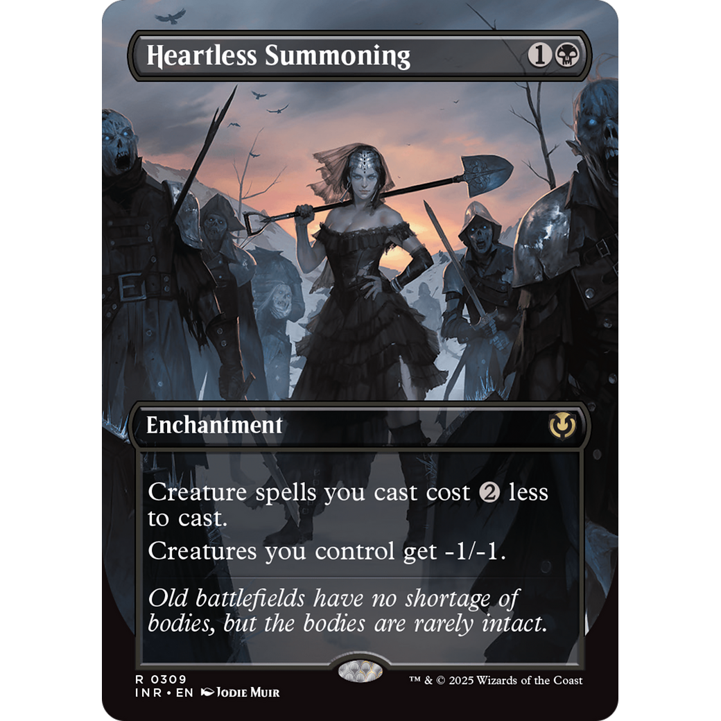 Heartless Summoning (INR-309) - Innistrad Remastered: (enchantment) (Borderless) Foil