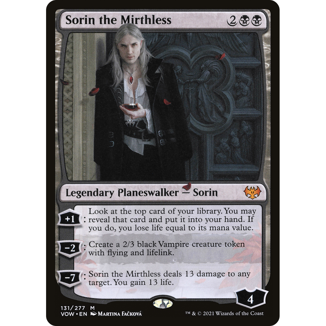 Sorin the Mirthless (VOW-131) - Innistrad: Crimson Vow Foil