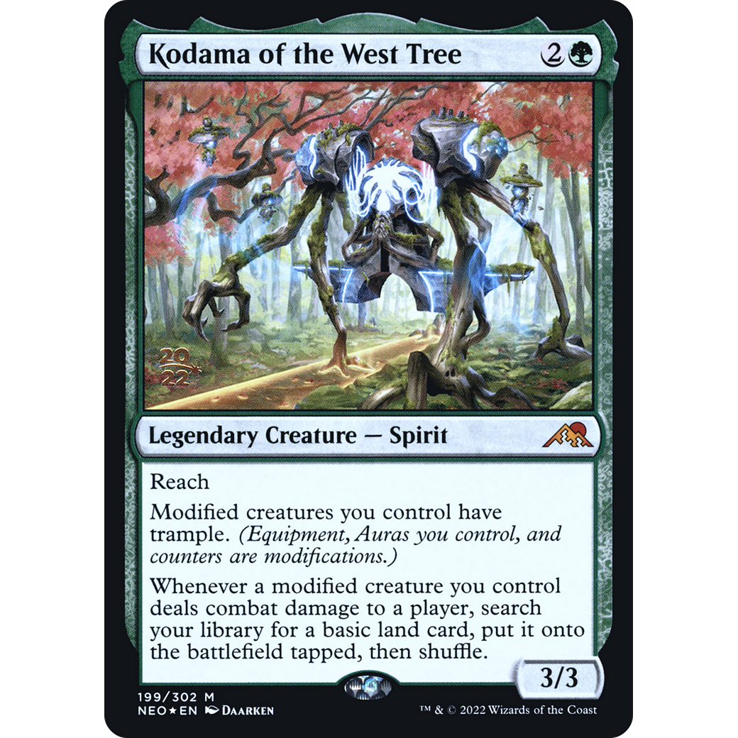 Kodama of the West Tree (PRE-199S) - Kamigawa: Neon Dynasty Promos Foil