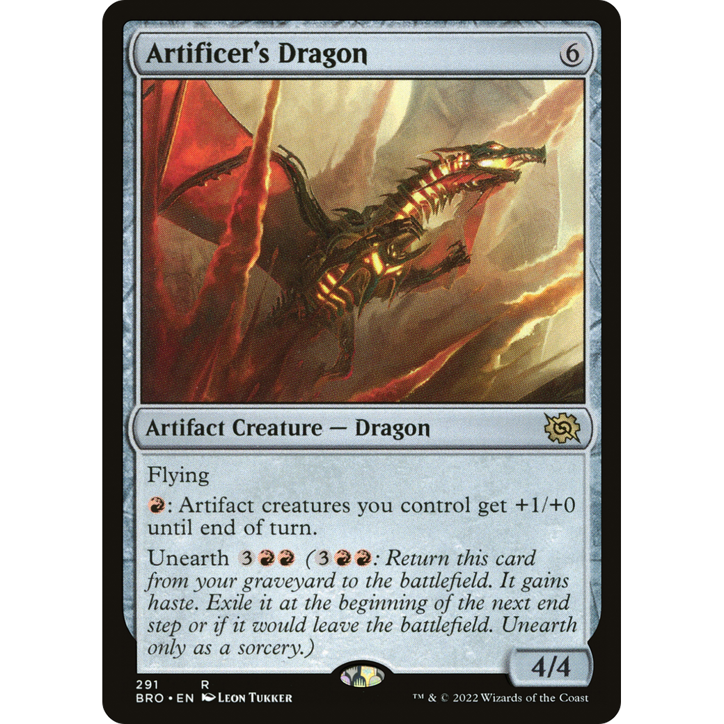 Artificer's Dragon (BRO-291) - The Brothers' War Foil