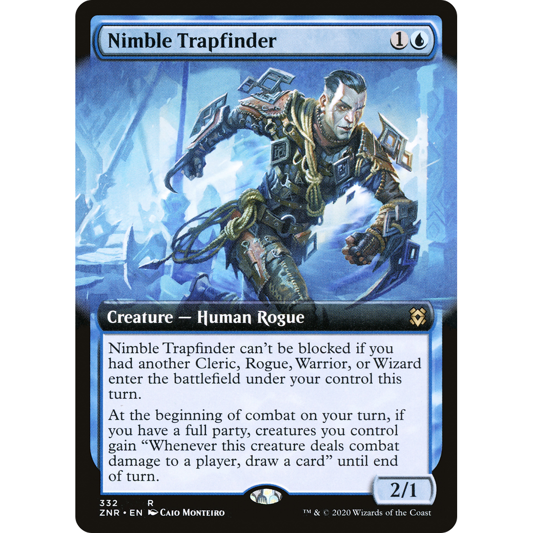 Nimble Trapfinder (Extended Art) (ZNR-332) - Zendikar Rising: (Extended Art) Foil