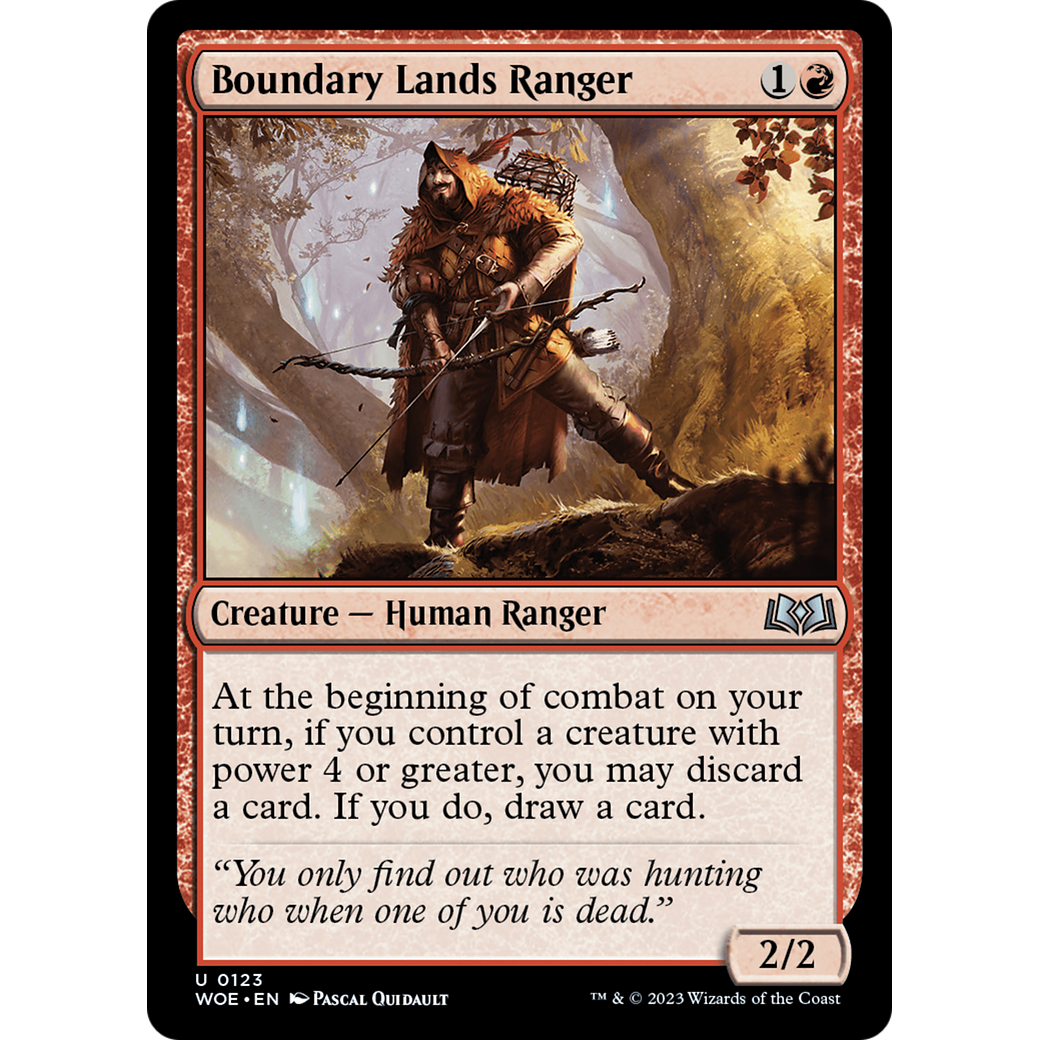 Boundary Lands Ranger (WOE-123) - Wilds of Eldraine
