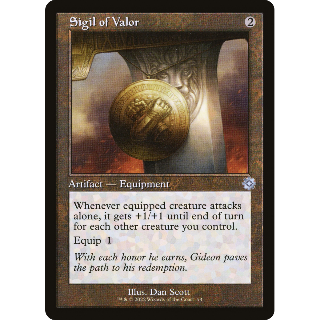 Sigil of Valor (BRR-053) - The Brothers' War Retro Artifacts Foil