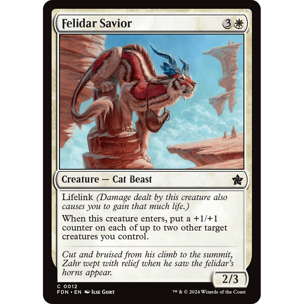 Felidar Savior (FDN-012) - Foundations Foil