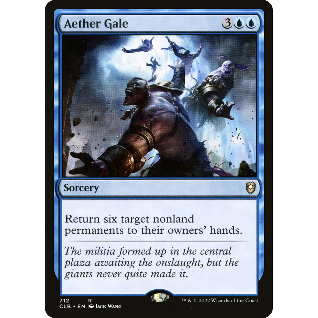 Aether Gale (CLB-712) - Commander Legends: Battle for Baldur's Gate