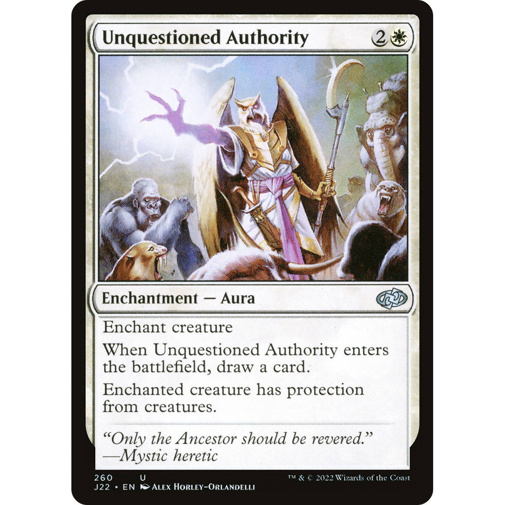 Unquestioned Authority (J22-260) - Jumpstart 2022