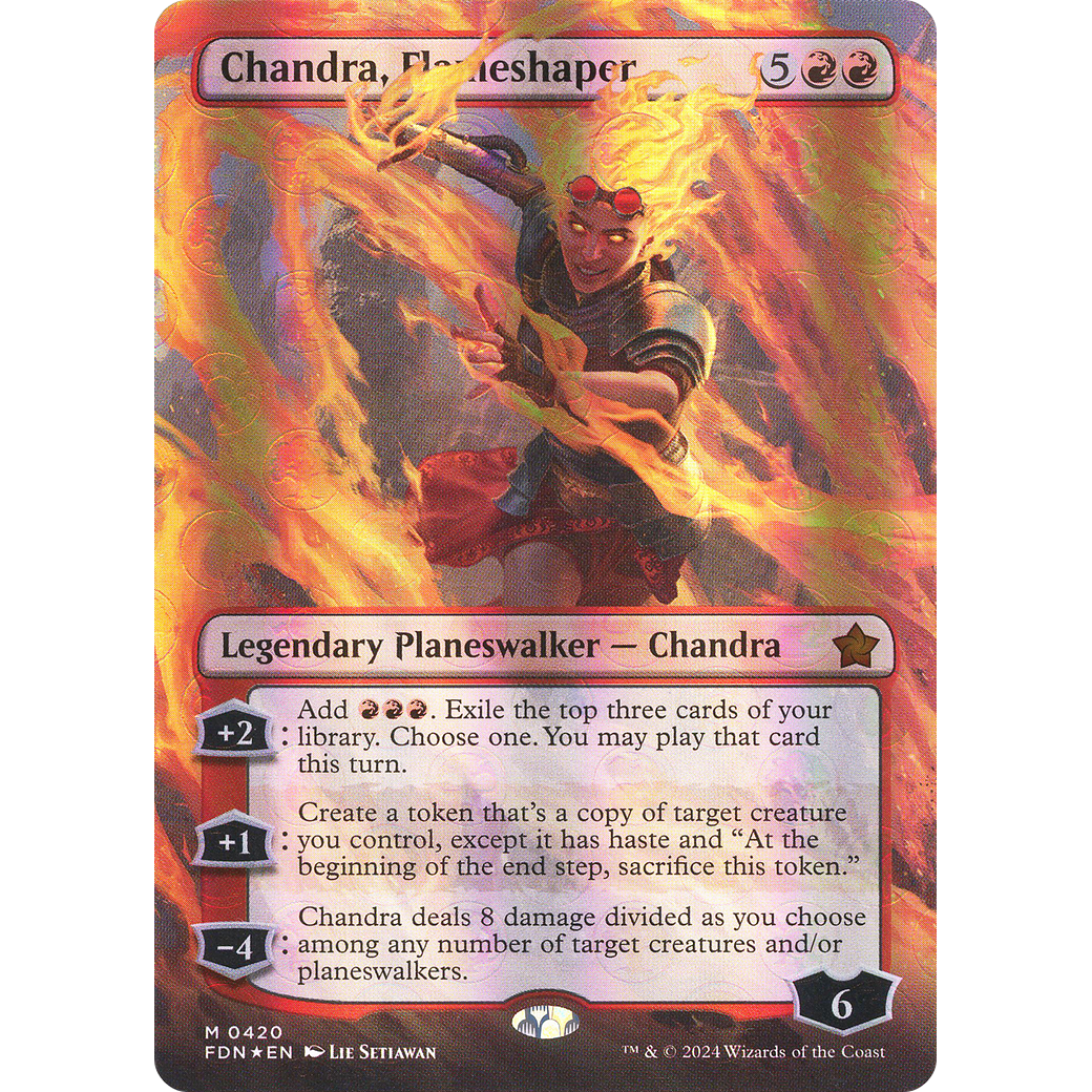 Chandra, Flameshaper (FDN-420) - Foundations (Borderless) Foil