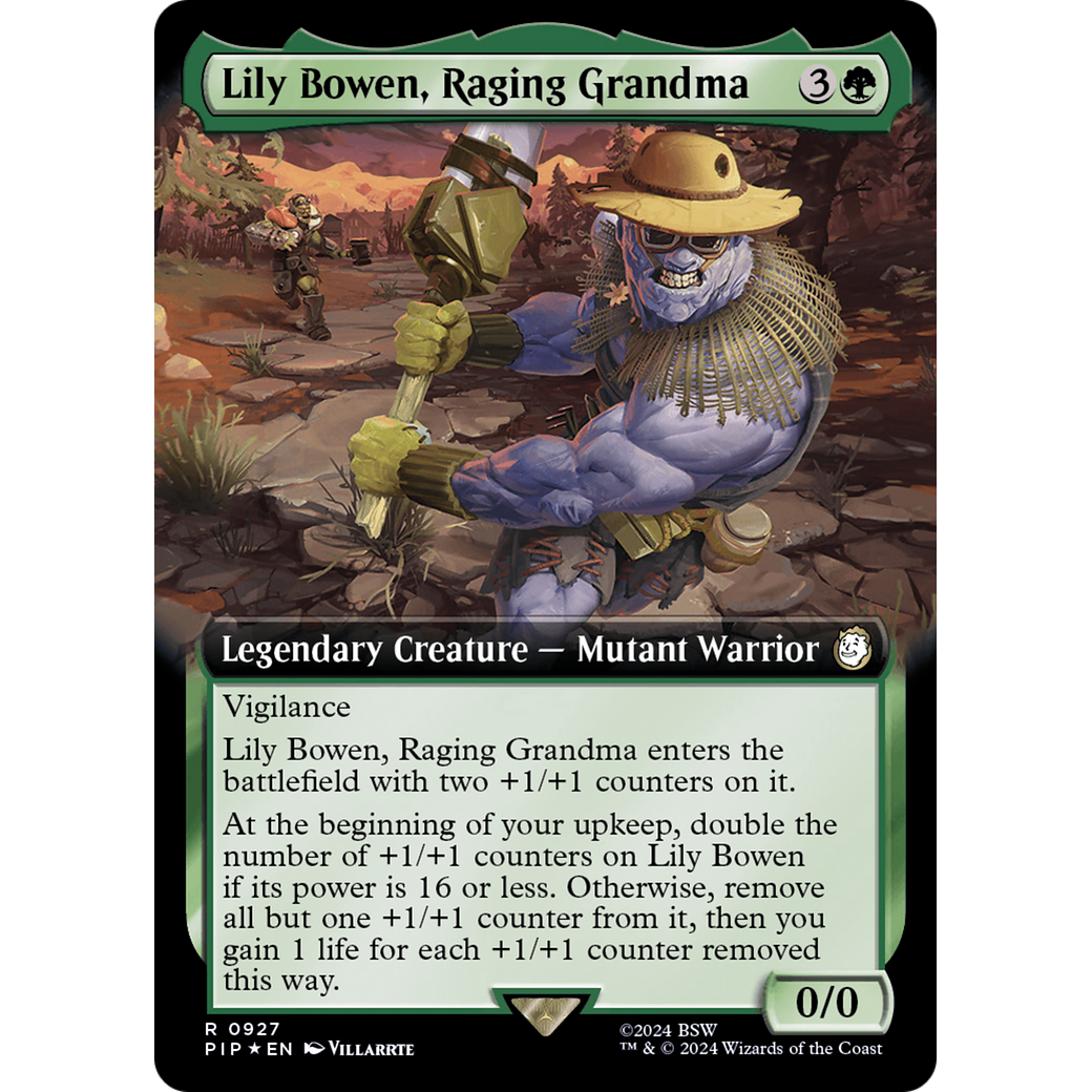 Lily Bowen, Raging Grandma (PIP-927) - Fallout: (Extended Art) Foil