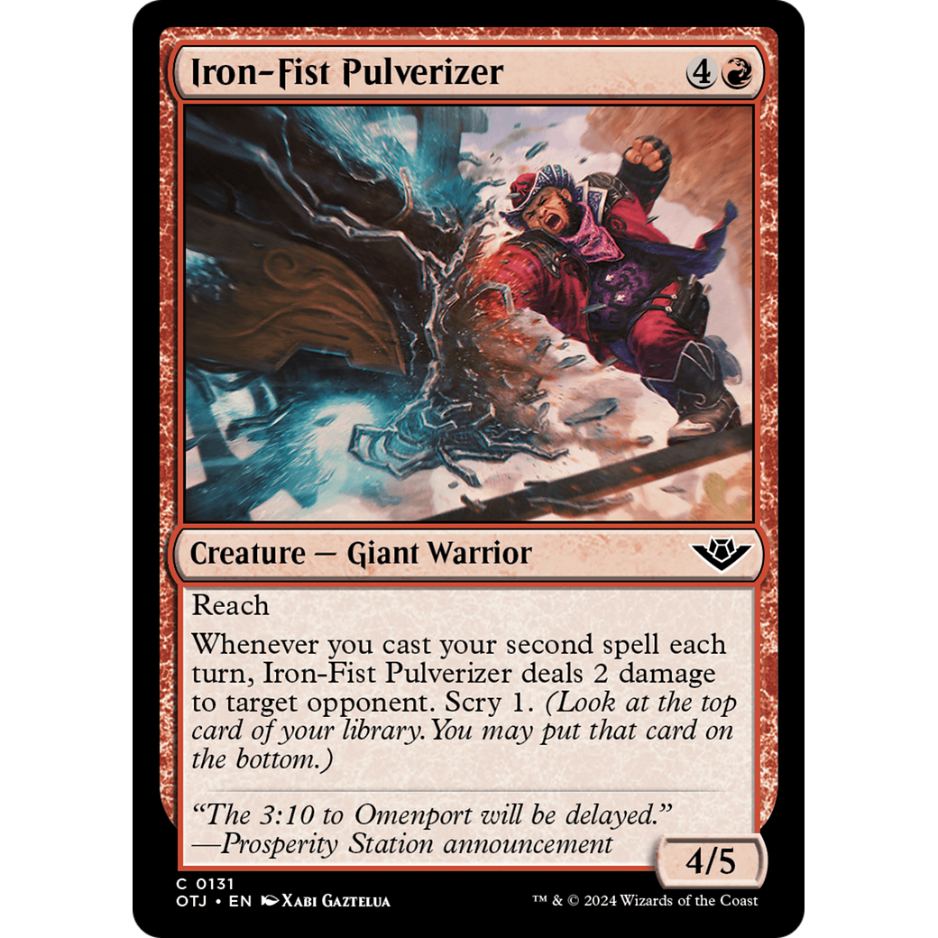 Iron-Fist Pulverizer (OTJ-131) - Outlaws of Thunder Junction Foil