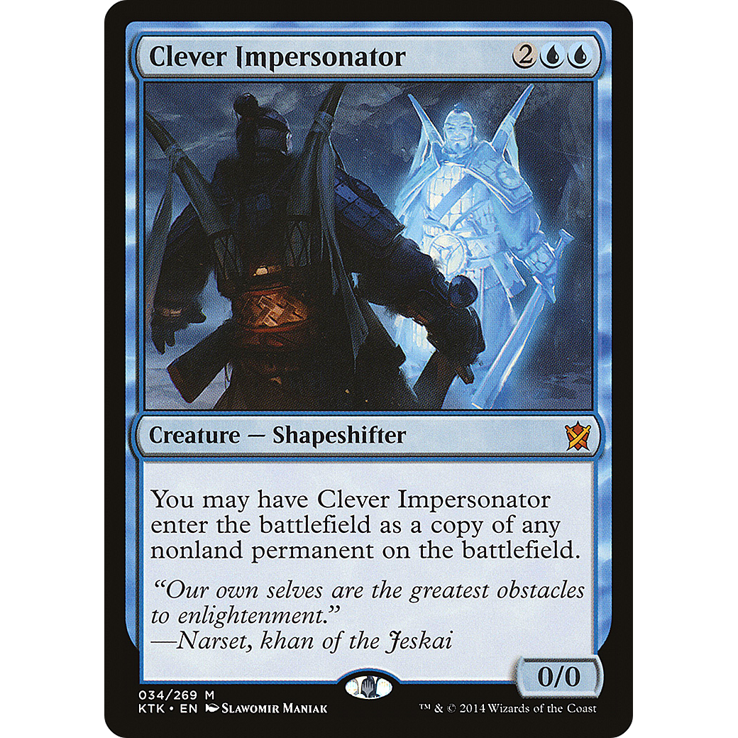 Clever Impersonator (KTK-034) - Khans of Tarkir Foil