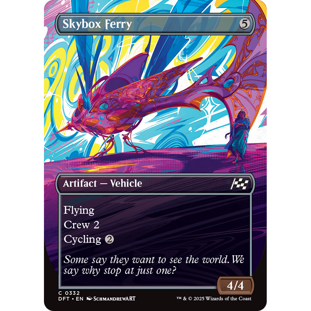 Skybox Ferry (DFT-332) - Aetherdrift (Borderless) Foil