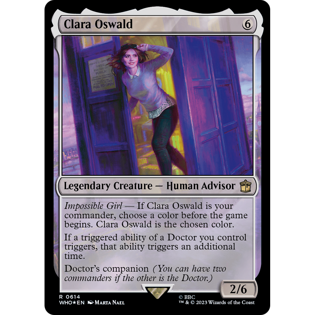 Clara Oswald (Surge Foil) (WHO-614) - Doctor Who Foil
