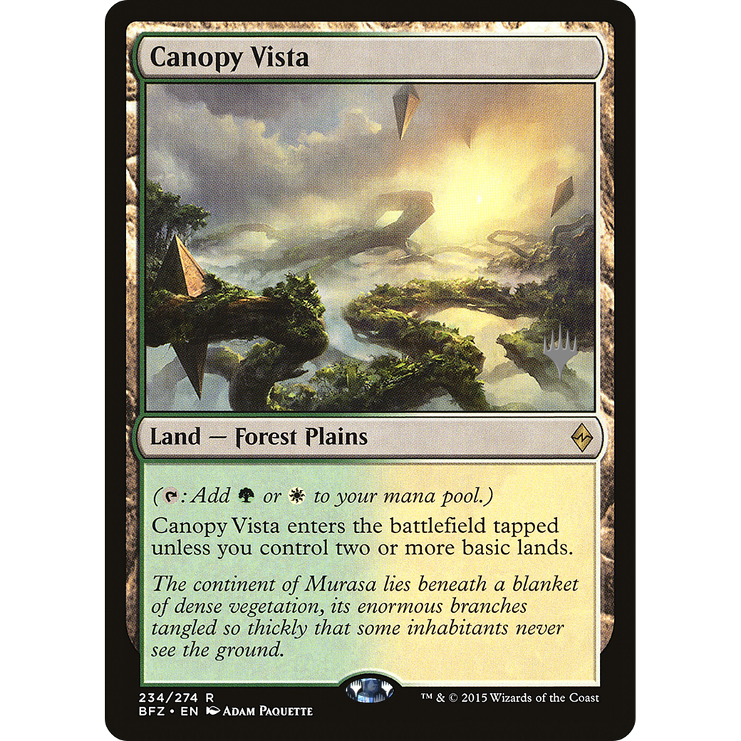 Canopy Vista (PPKHM-) - Battle for Zendikar Promos Foil