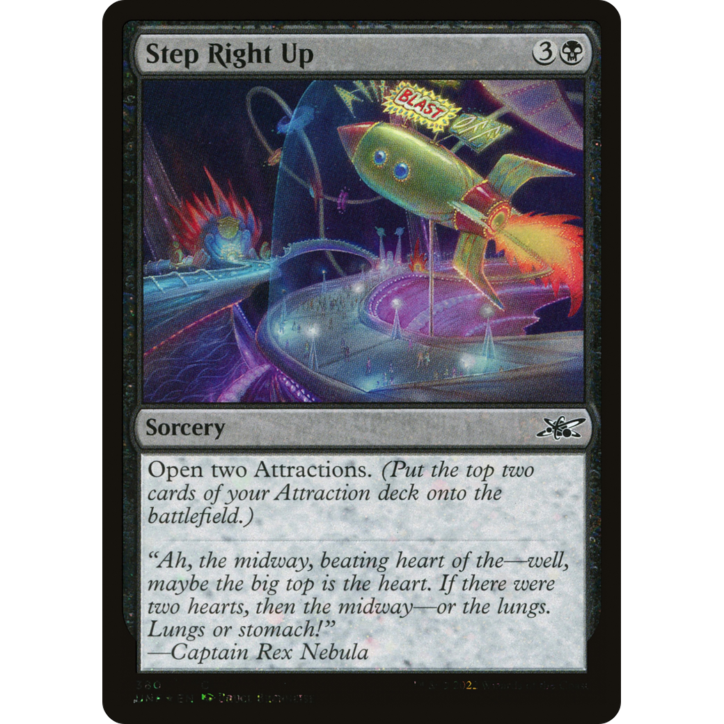 Step Right Up (Galaxy Foil) (UNF-380) - Unfinity Foil