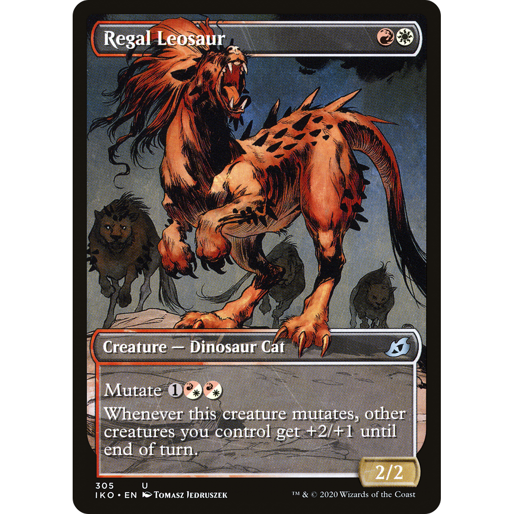 Regal Leosaur (Showcase) (IKO-305) - Ikoria: Lair of Behemoths: (Showcase) Foil