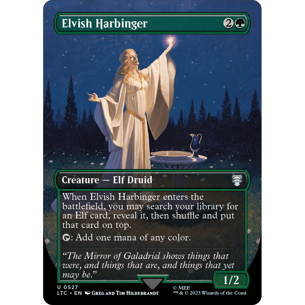 Elvish Harbinger (LTC-527) - Tales of Middle-earth Commander (Borderless) Foil