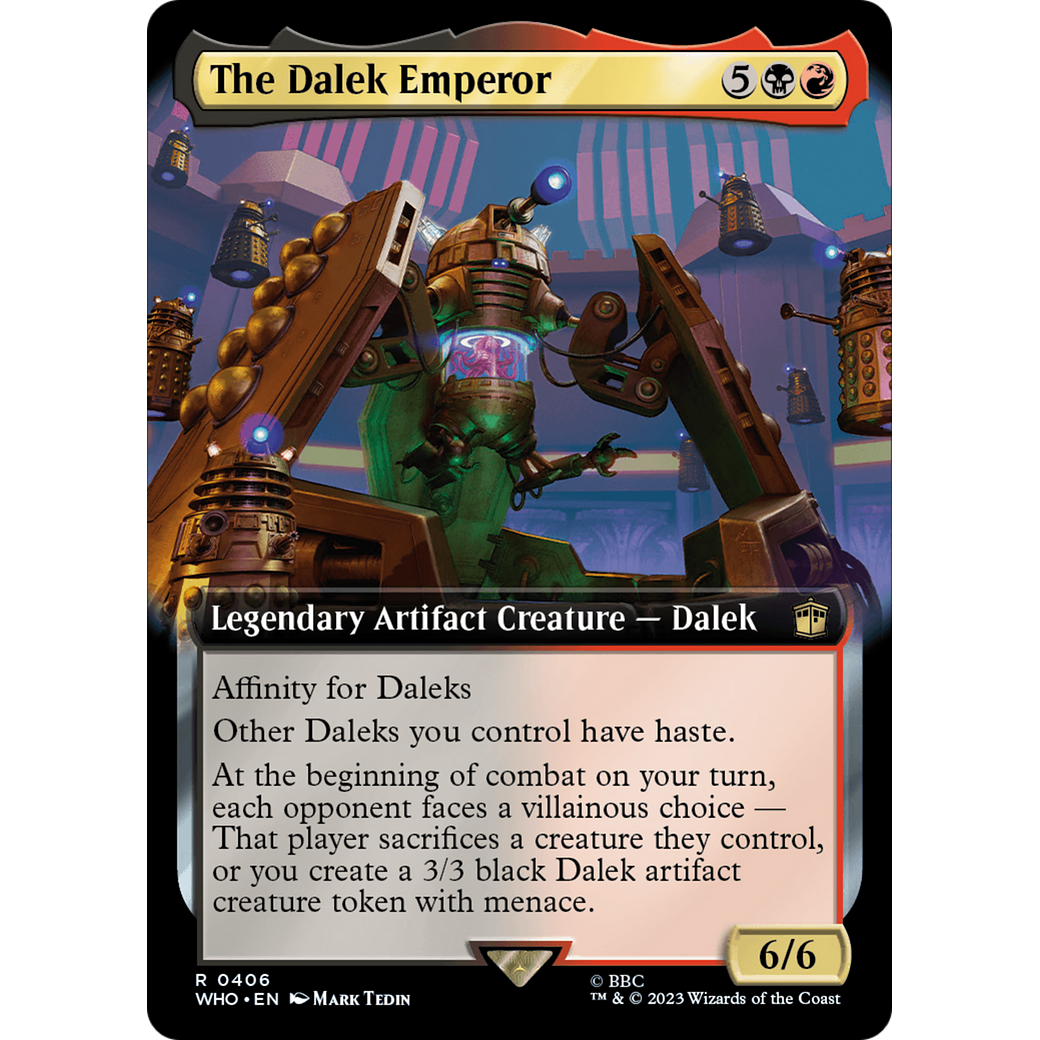 The Dalek Emperor (Extended Art) (WHO-406) - Doctor Who: (Extended Art) Foil