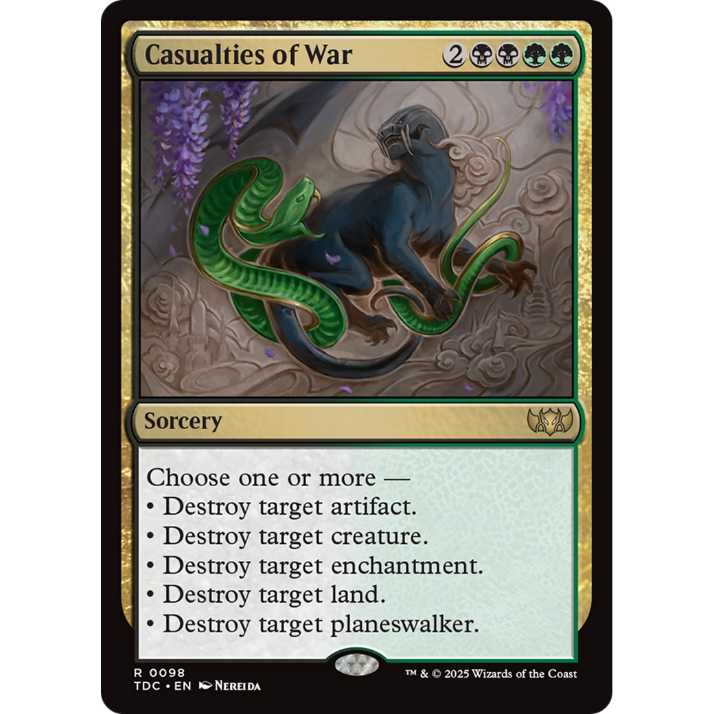 Casualties of War (TDC-098) - Commander: Tarkir: Dragonstorm
