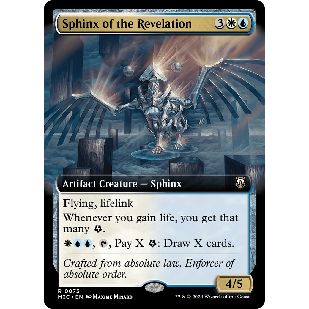 Sphinx of the Revelation (M3C-075) - Modern Horizons 3 Commander: (Extended Art) Foil