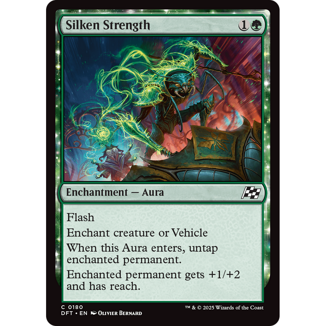 Silken Strength (DFT-180) - Aetherdrift: (enchantment) Foil