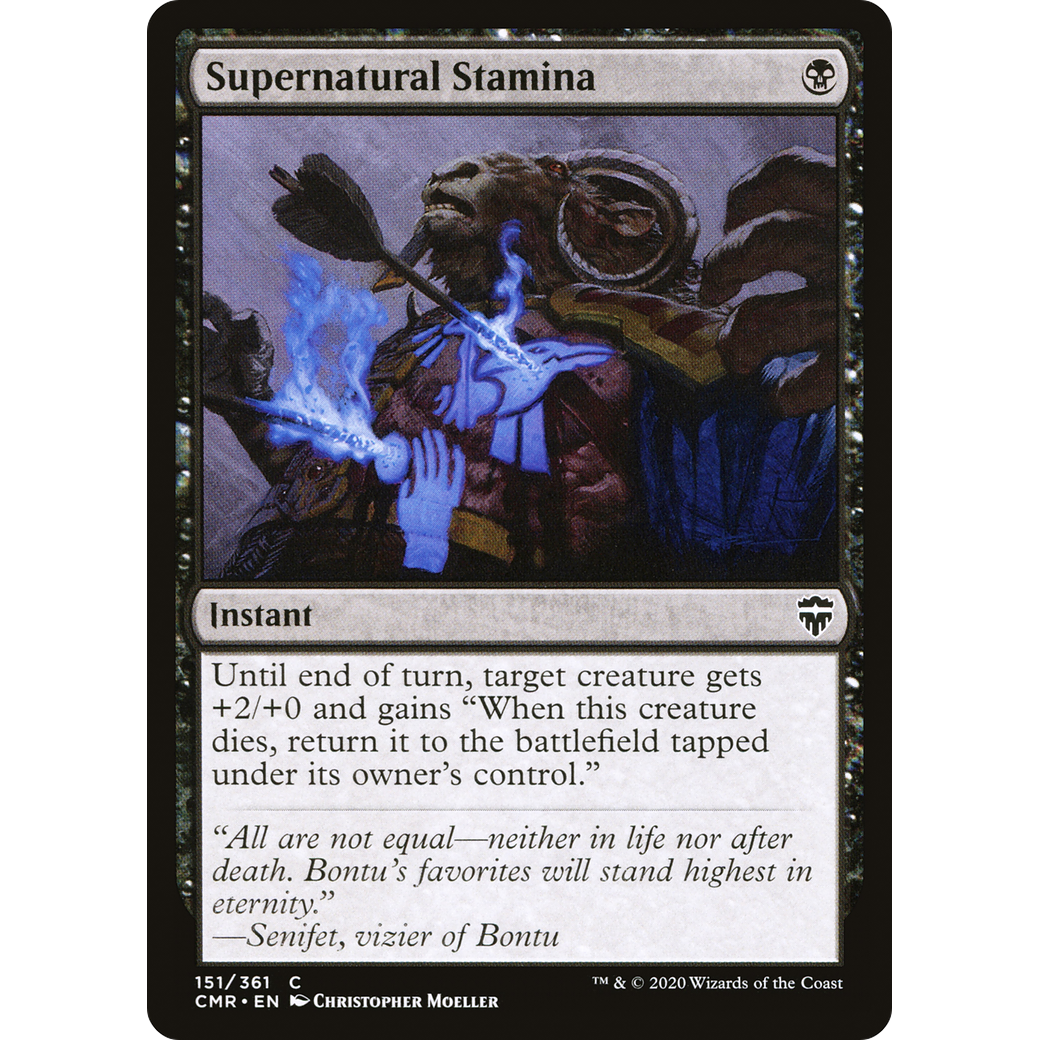 Supernatural Stamina (CMR-151) - Commander Legends Foil
