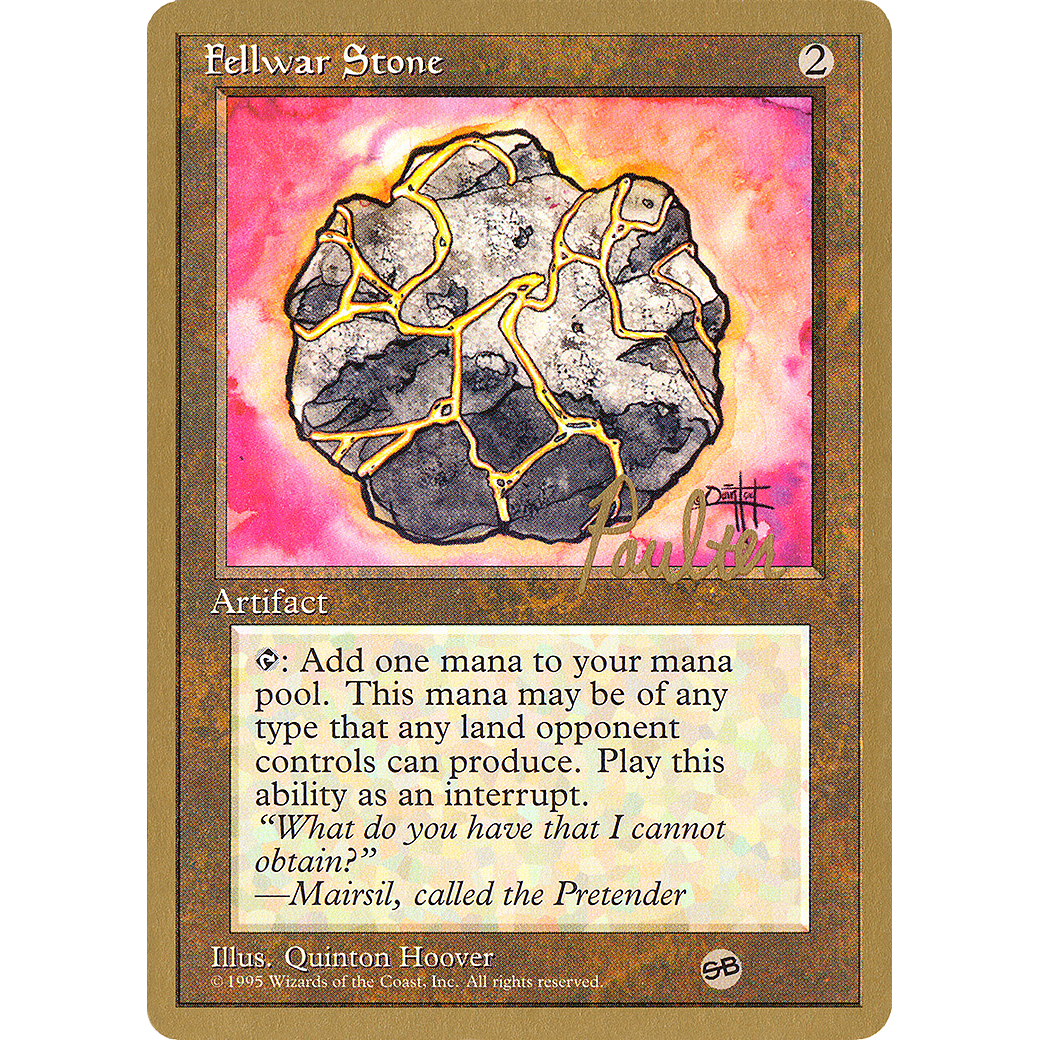 Fellwar Stone - 1996 Preston Poulter (4ED) (SB) (WCD-) - Pro Tour Collector Set