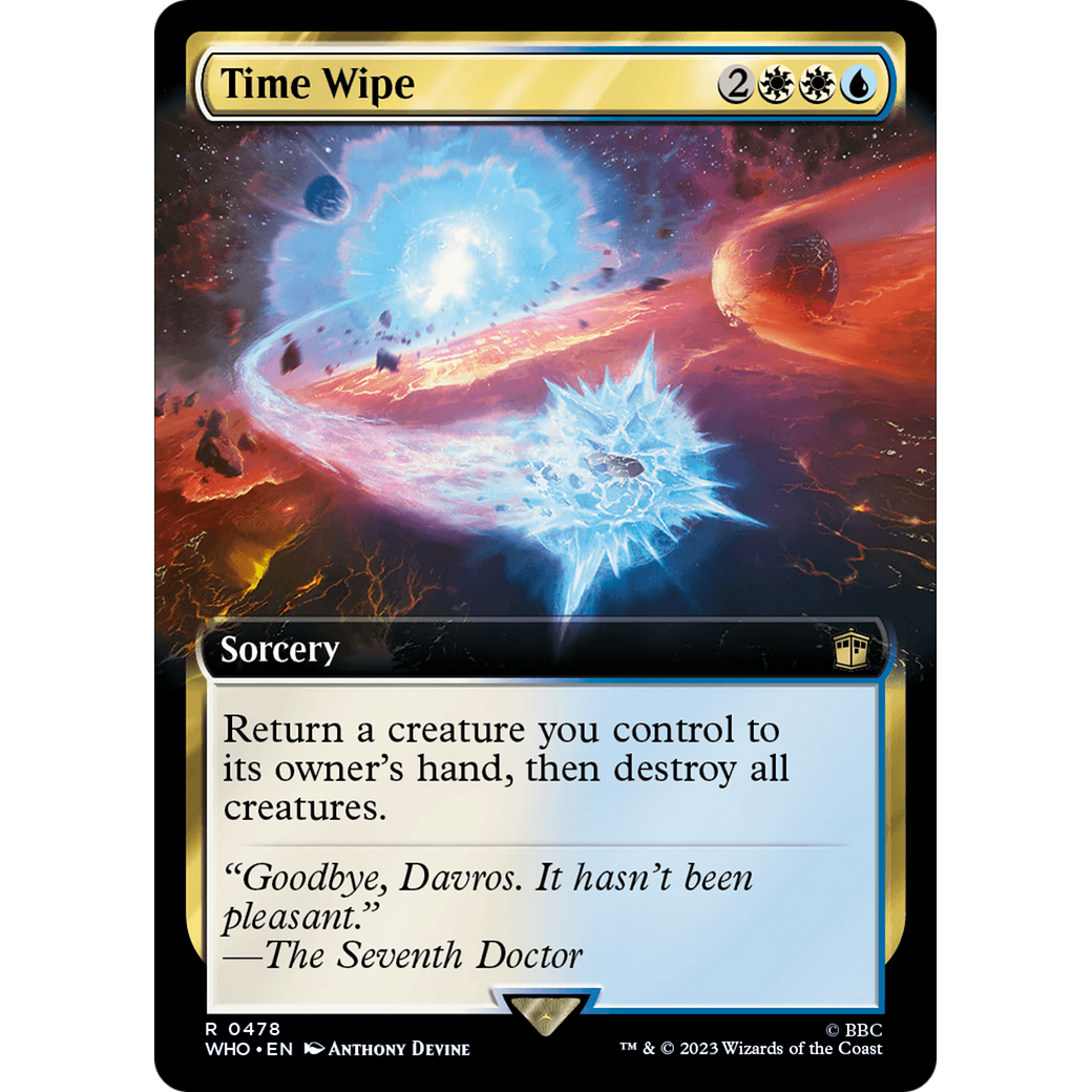 Time Wipe (Extended Art) (WHO-478) - Doctor Who: (Extended Art)