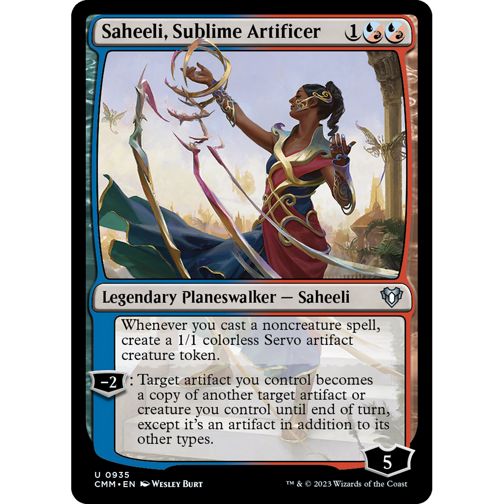 Saheeli, Sublime Artificer (CMM-935) - Commander Masters