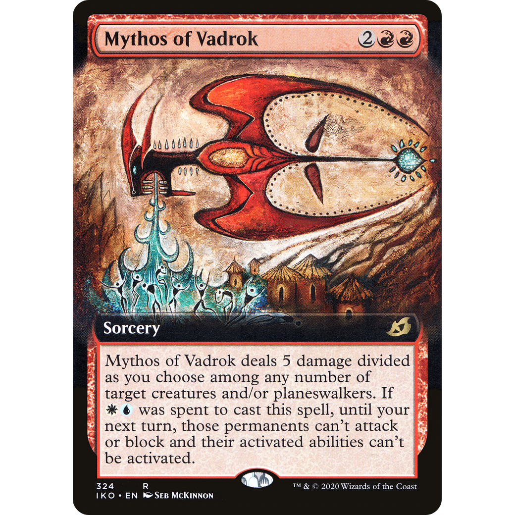 Mythos of Vadrok (Extended Art) (IKO-324) - Ikoria: Lair of Behemoths: (Extended Art)
