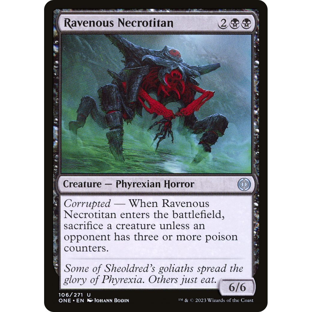 Ravenous Necrotitan (ONE-106) - Phyrexia: All Will Be One