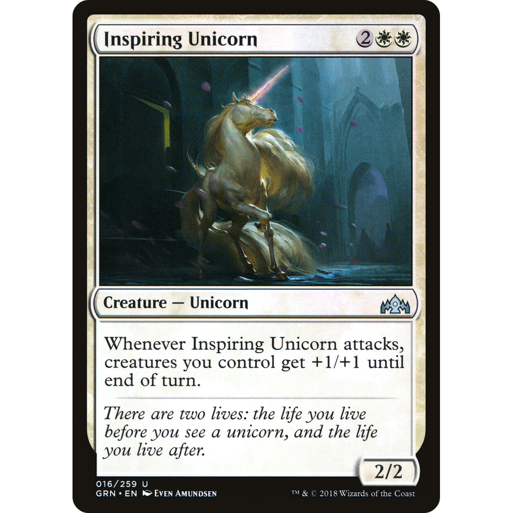 Inspiring Unicorn (GRN-016) - Guilds of Ravnica